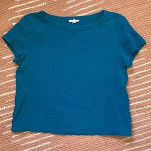 Eileen Fisher organic cotton gauze tee
